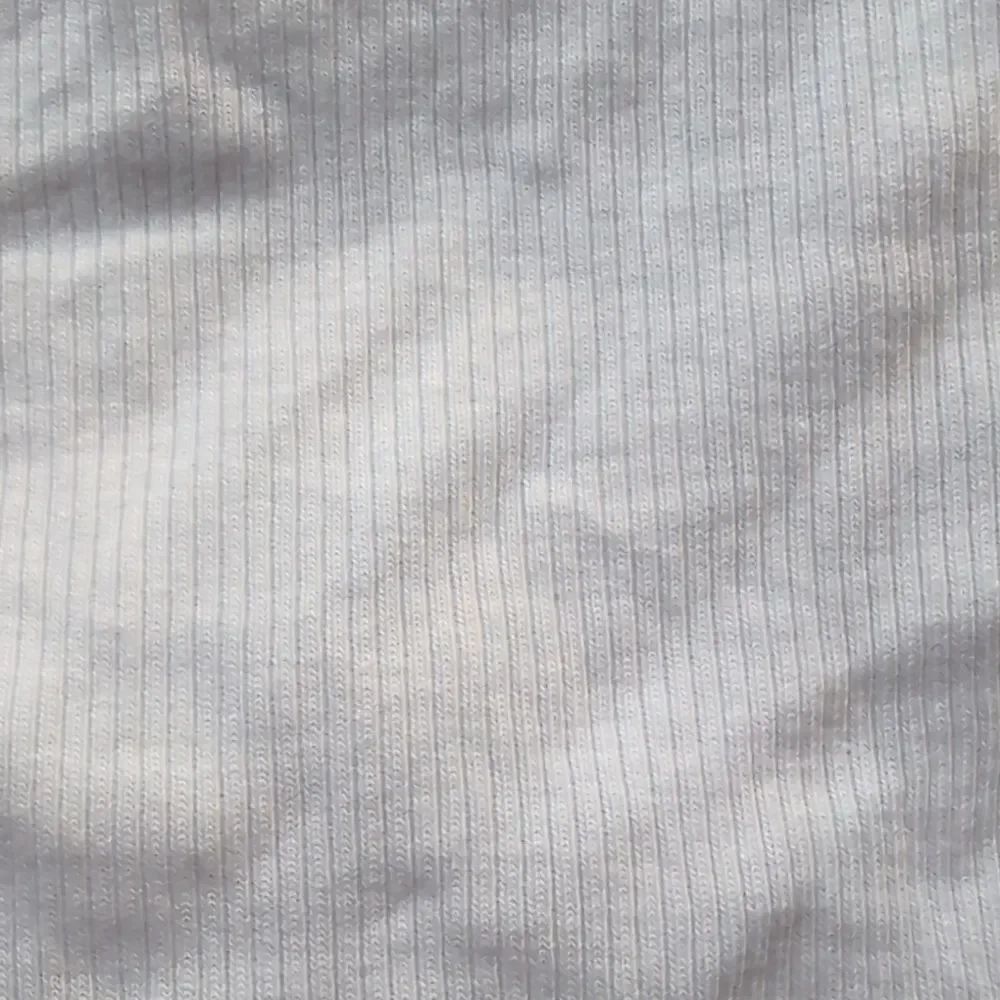 H&M White Ribbed Bodysuit Deep Scoop neck At The Back M Cotton - Picture 6 of 6